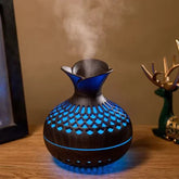 Wood Grain Humidifier 300ml USB Aroma Diffuser for Home Use
