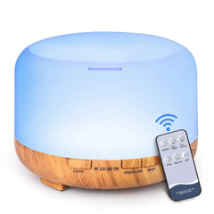 Air Humidifier Essential Oil Diffuser 500ML Ultrasonic LED Lamp