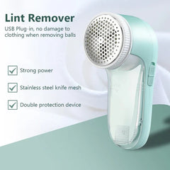 Household Clothes Electric Lint Remover USB Fabric Shaver Trimmer for Clothing Fluff Pellets