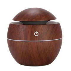 USB Ultrasonic Cool Mist Sprayer Aroma Diffuser Mini Wood Grain Humidifier for Home Use
