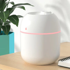 Portable USB Ultrasonic Air Mini Humidifier Diffuser with LED Lamp - Car Purifier Aroma Mist Maker for Home & Travel